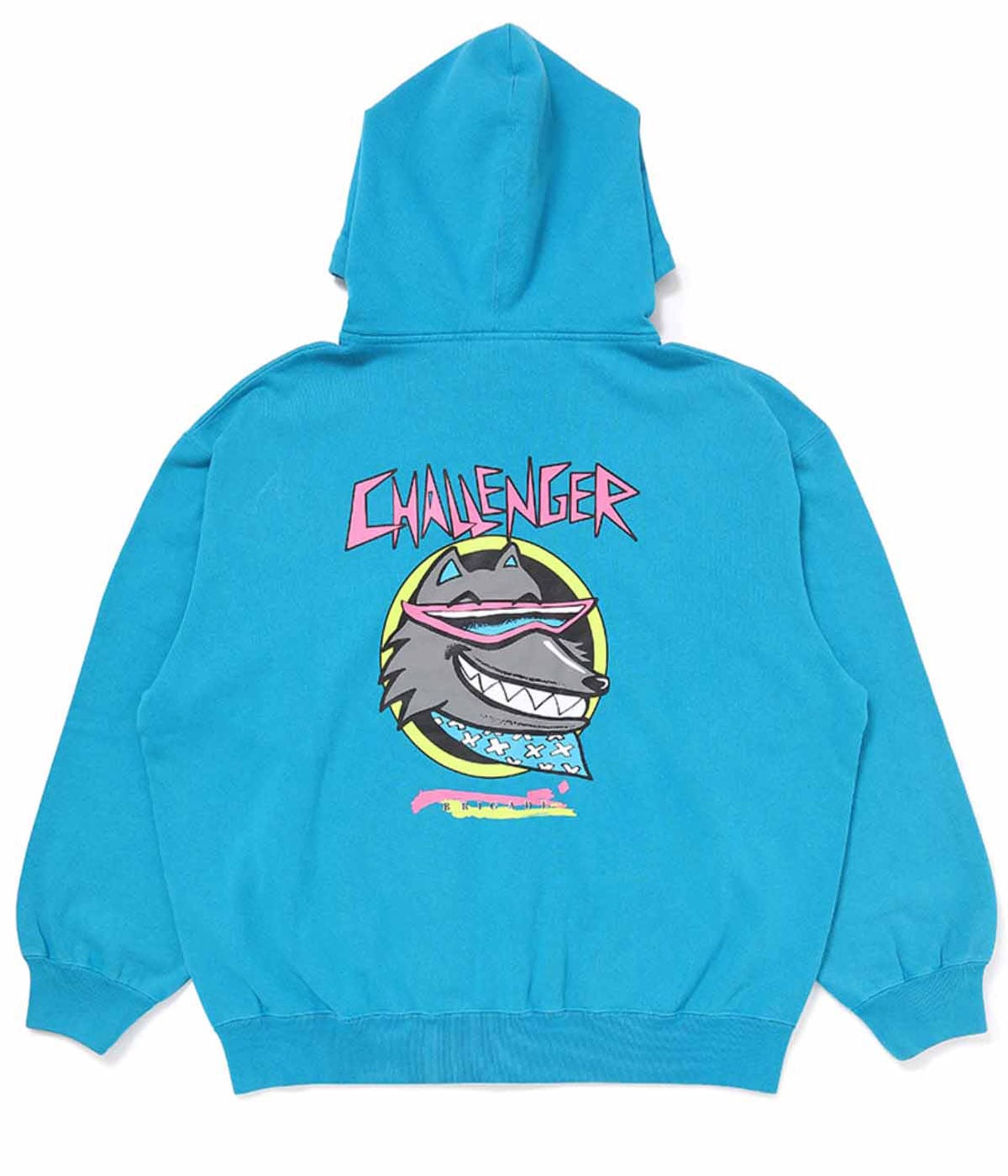 NEON WOLF ZIP HOODIE【TURQUOISE】｜CHALLENGER｜MELTING POT（正規