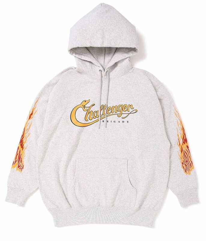 SNAKING LOGO HOODIE【GRAY】