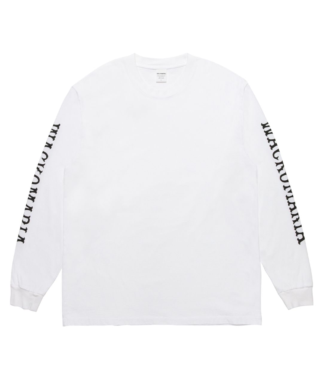 WASHED HEAVY WEIGHT LONG SLEEVE T-SHIRT (TYPE-2)【WHITE】