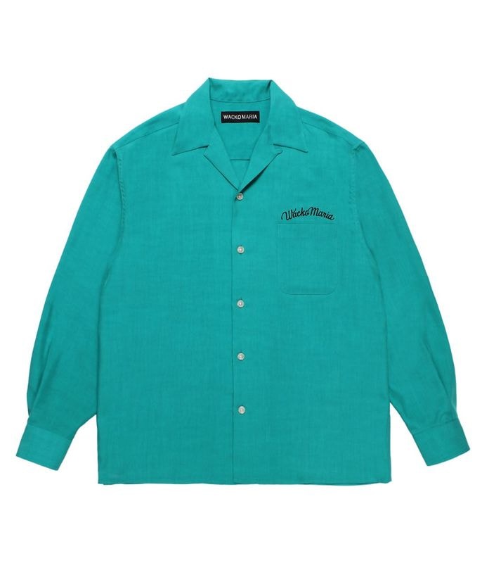 50'S OPEN COLLAR SHIRT (TYPE-3)【GREEN】