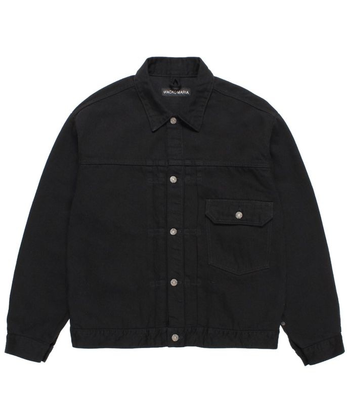 DENIM TRUCKER JACKET【BLACK】