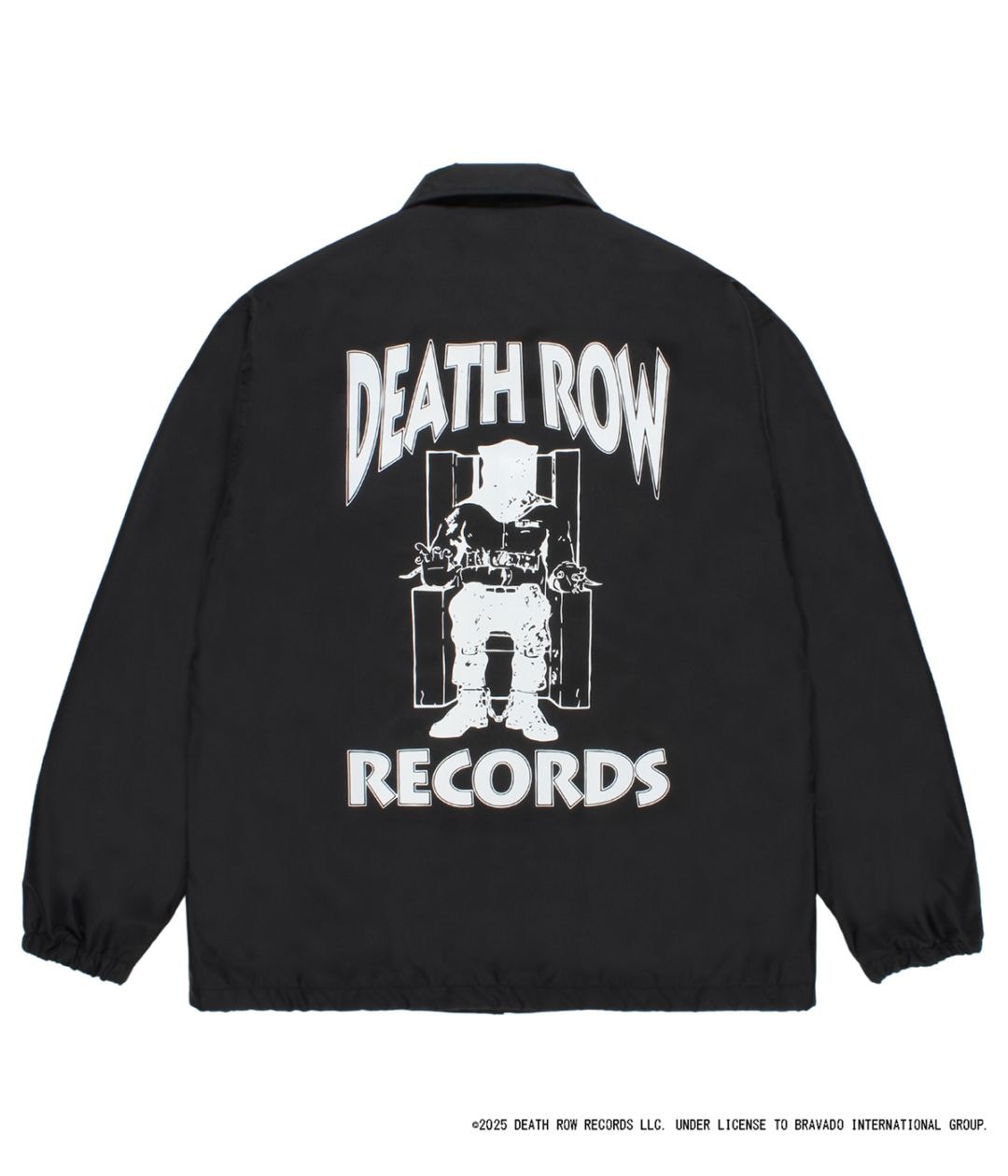希少　DEATH ROW RECORDS ナイロンコーチジャケット DEATH ROW RECORDS / COACH JACKET【BLACK】｜WACKO MARIA