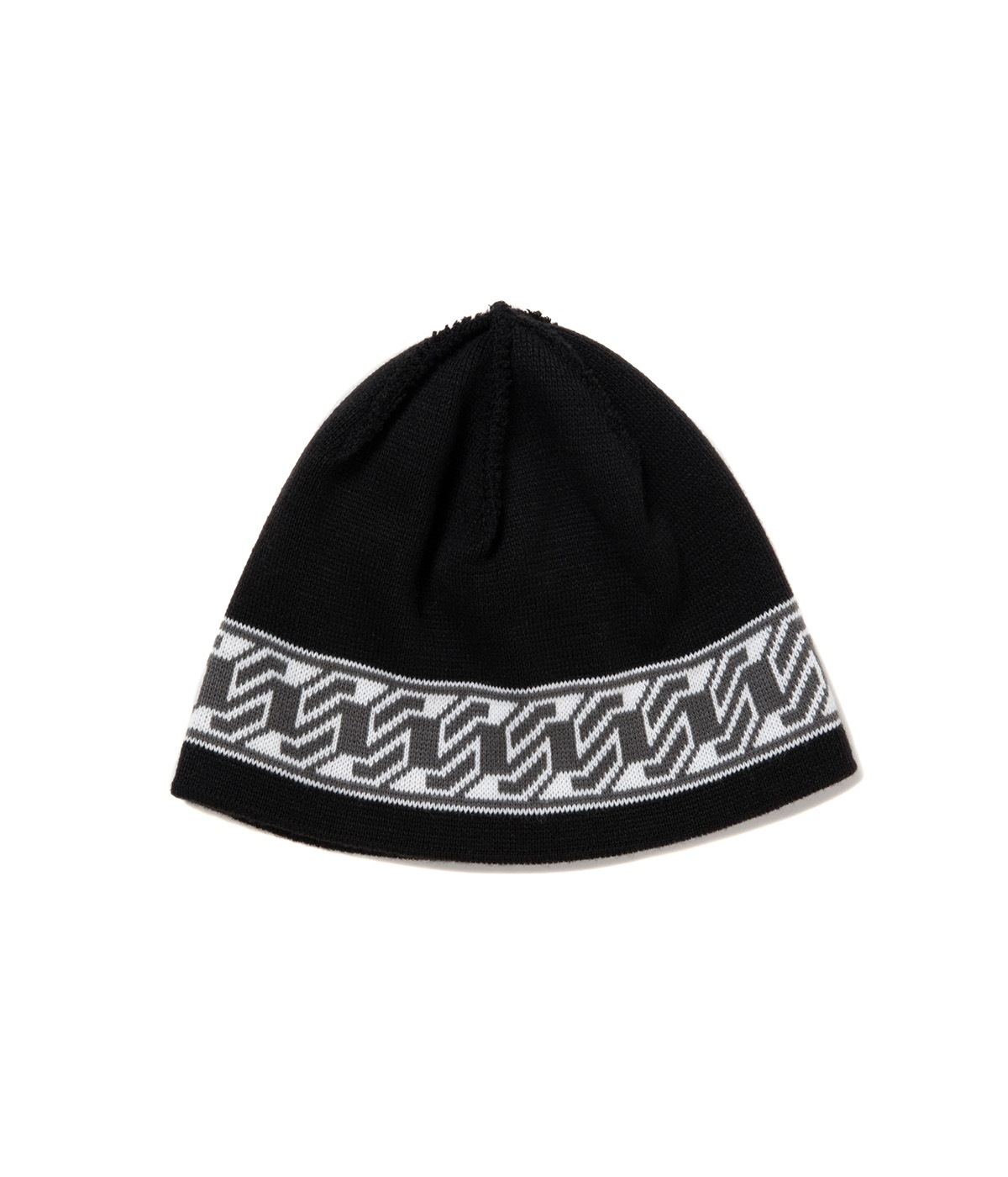 COOTIE Jacquard Cuffless Beanie（Black） Jacquard Cuffless Beanie【BLACK】｜COOTIE PRODUCTIONS®︎｜MELTING