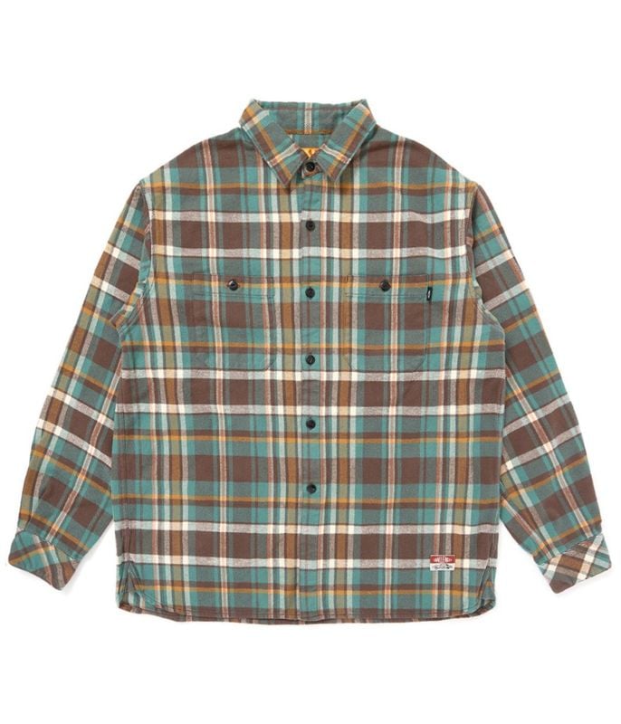 PLAID FLANNEL SHIRT【GREEN】