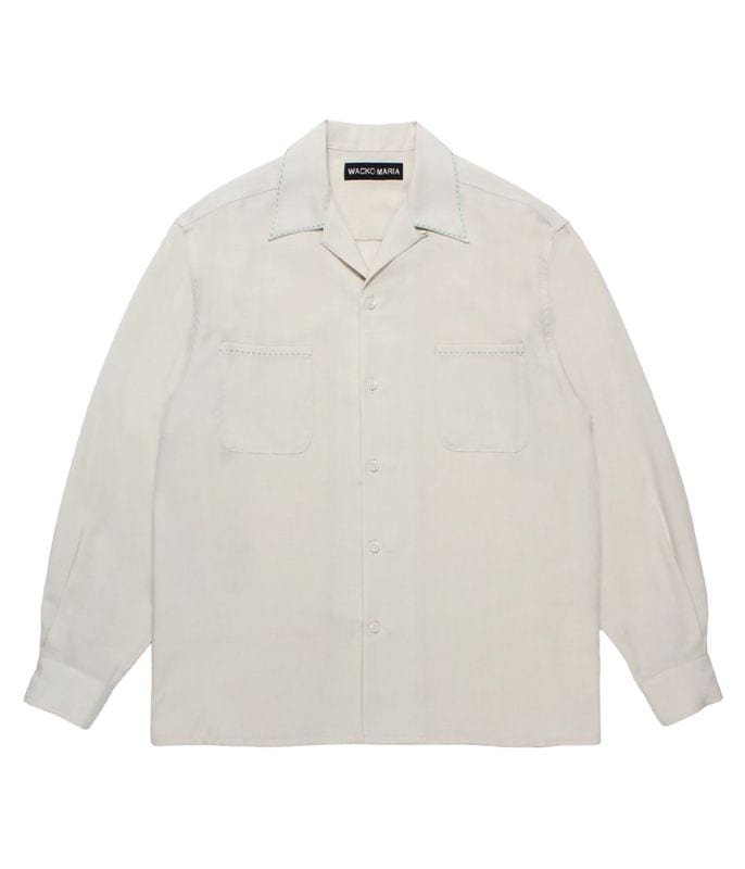 50'S OPEN COLLAR SHIRT (TYPE-5)【IVORY】