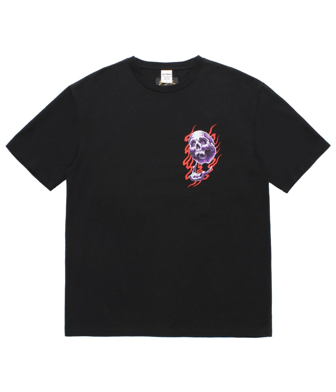 56 TATTOO STUDIO / WASHED HEAVY WEIGHT T-SHIRT【BLACK】｜WACKO