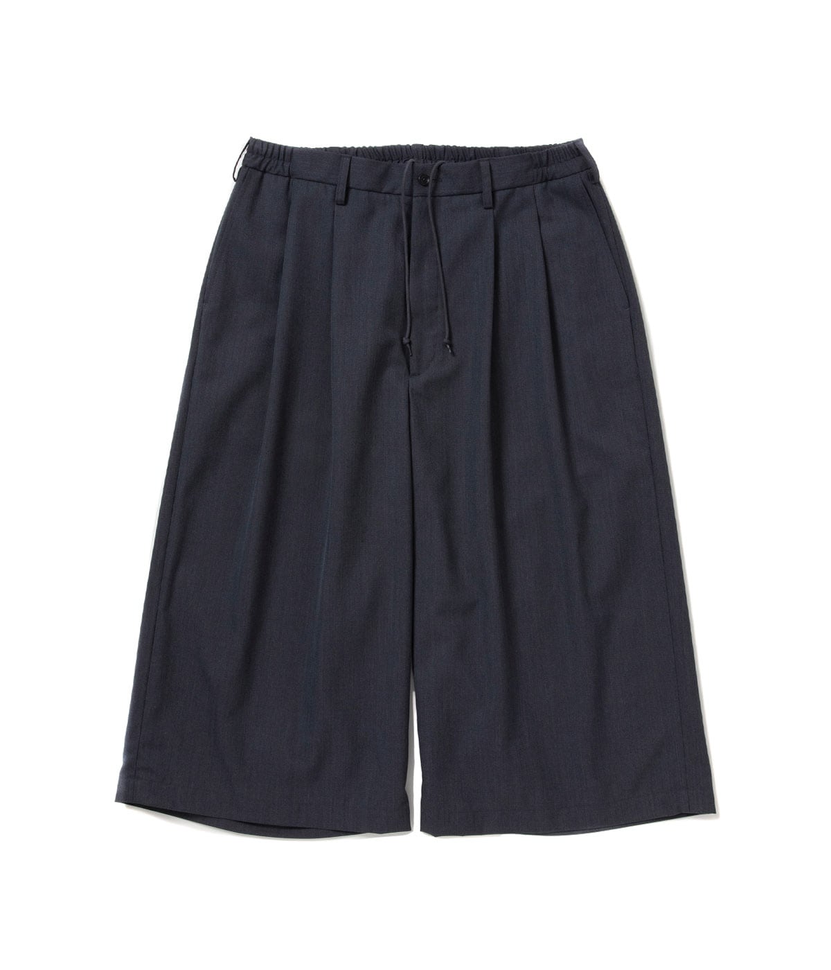 T/W Saxony Shin Cut Wide Easy Trousers【GRAY】｜COOTIE