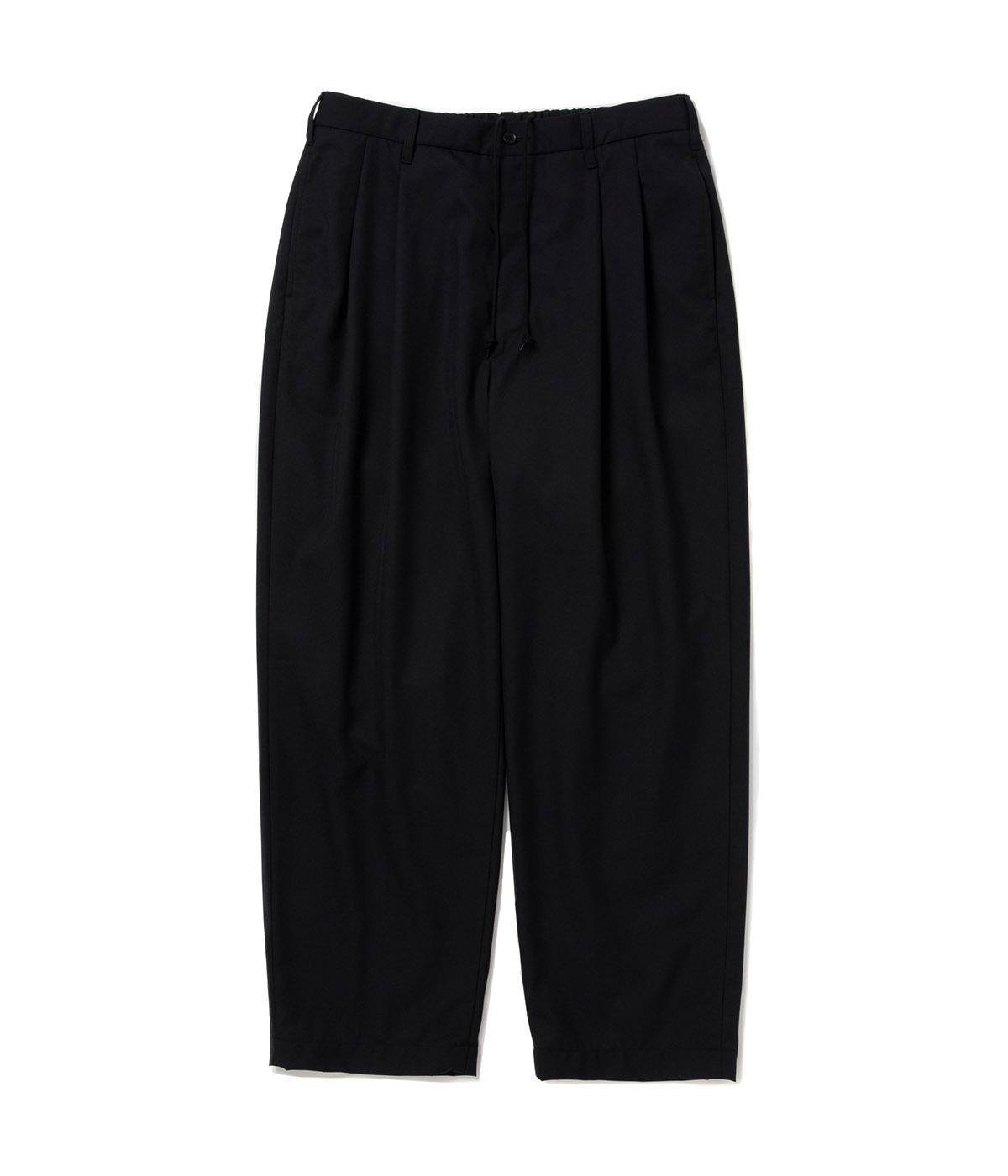 T/W Saxony 2 Tuck Wide Easy Trousers【BLACK】｜COOTIE PRODUCTIONS