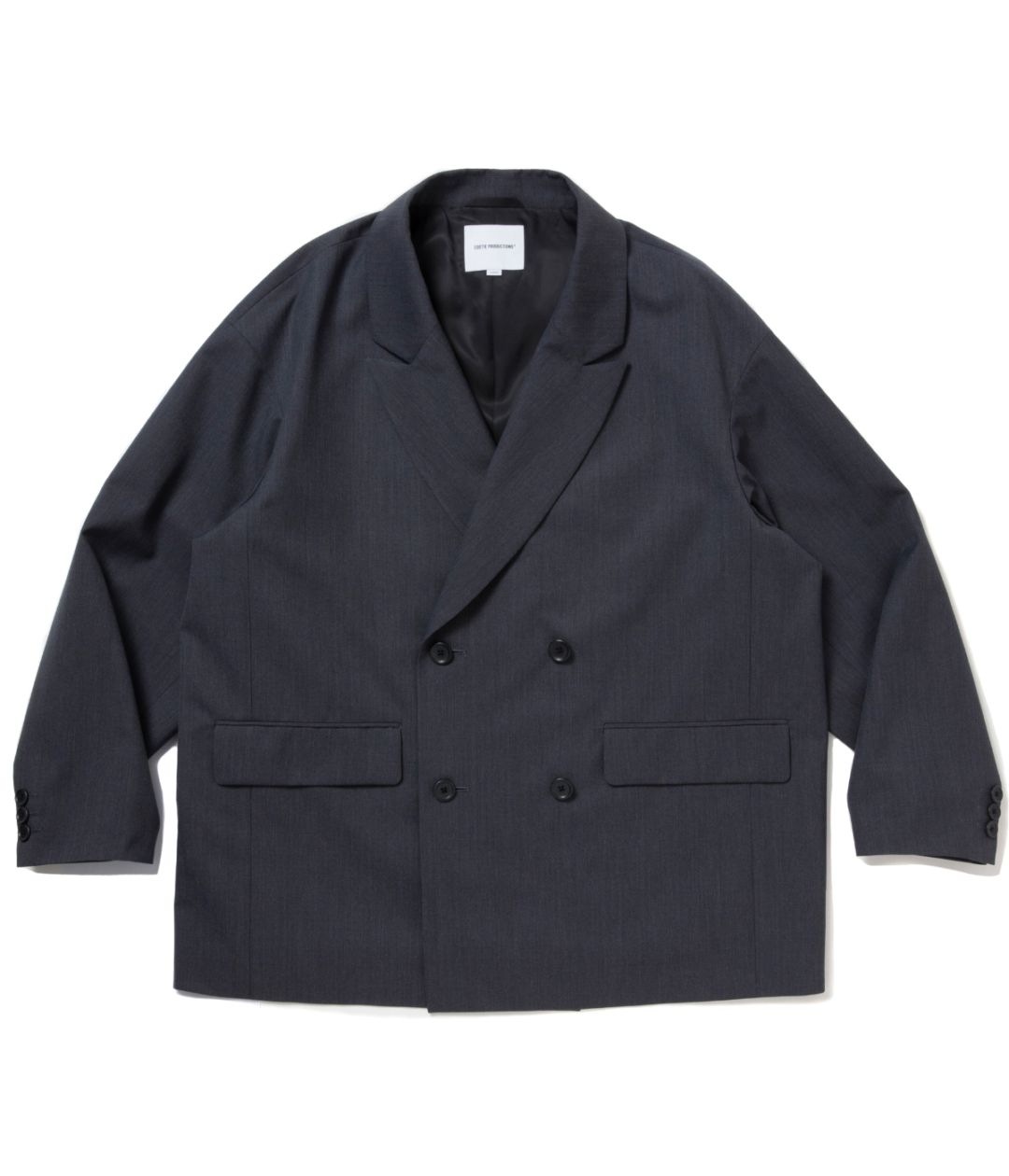 T/W Saxony Double Breasted Jacket【GRAY】｜COOTIE