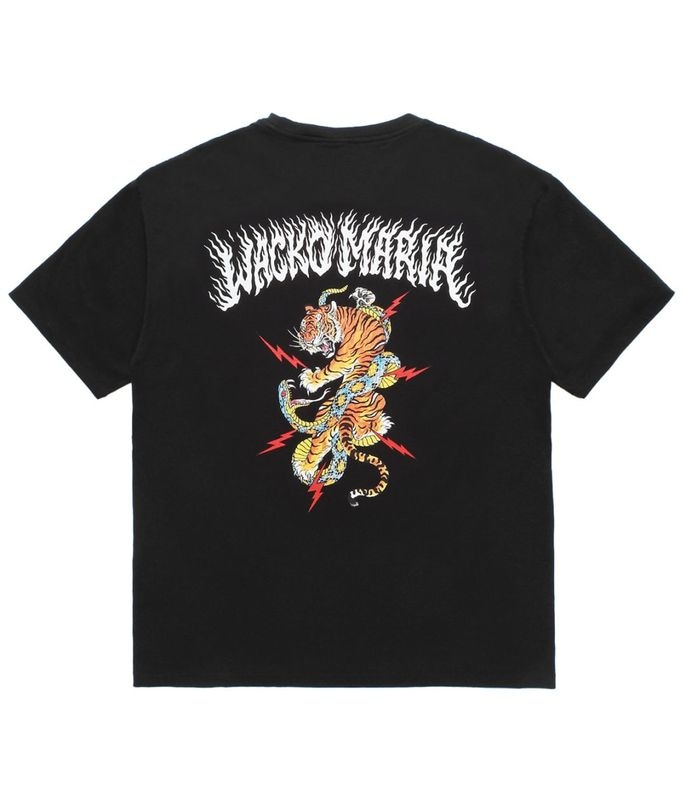 TIM LEHI / WASHED HEAVY WEIGHT T-SHIRT (TYPE-1)【BLACK】