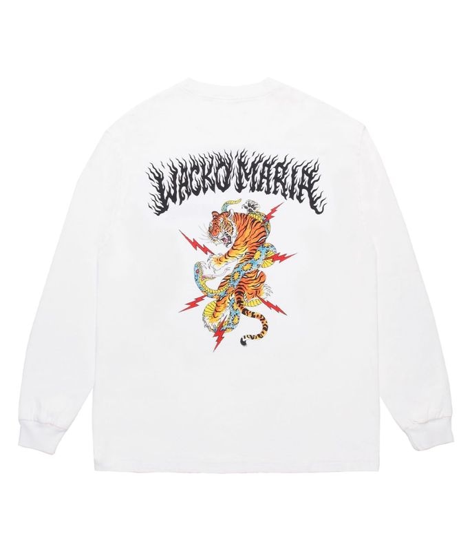 TIM LEHI / WASHED HEAVY WEIGHT LONG SLEEVE T-SHIRT (TYPE-1)【WHITE】