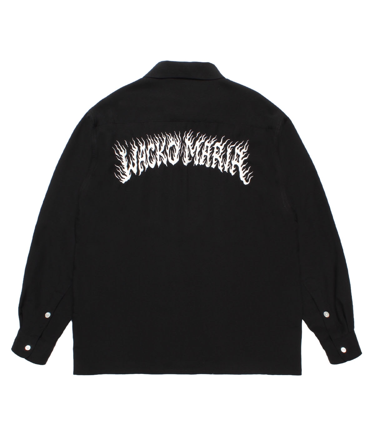 TIM LEHI / 50'S OPEN COLLAR SHIRT (TYPE-2)【BLACK】