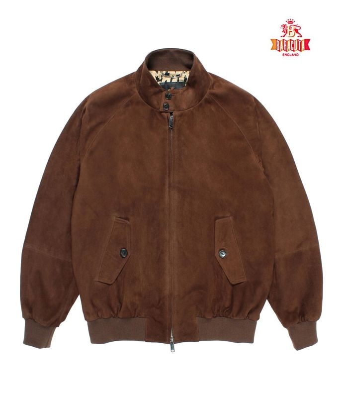 BARACUTA / SUEDE G9 HARRINGTON JACKET【BROWN】