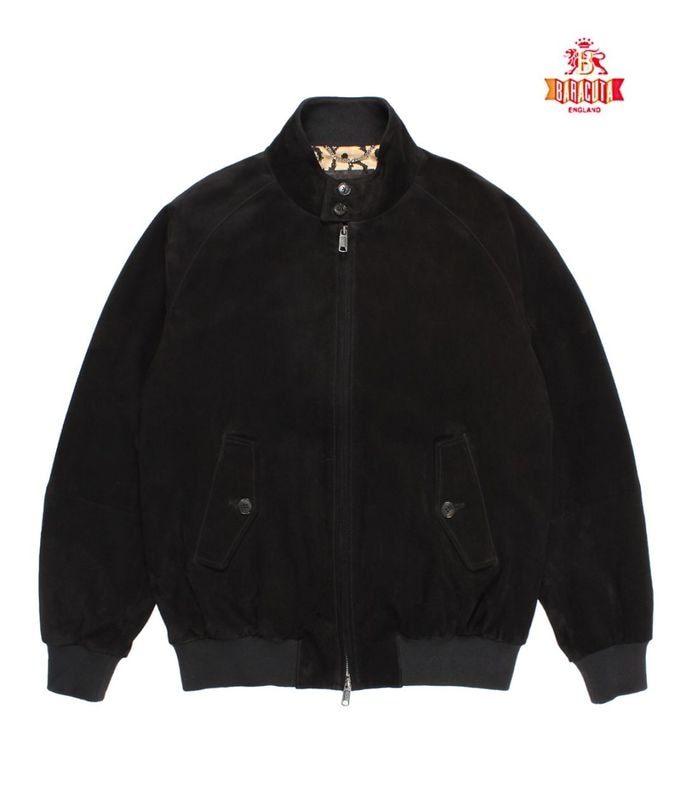 BARACUTA / SUEDE G9 HARRINGTON JACKET【BLACK】