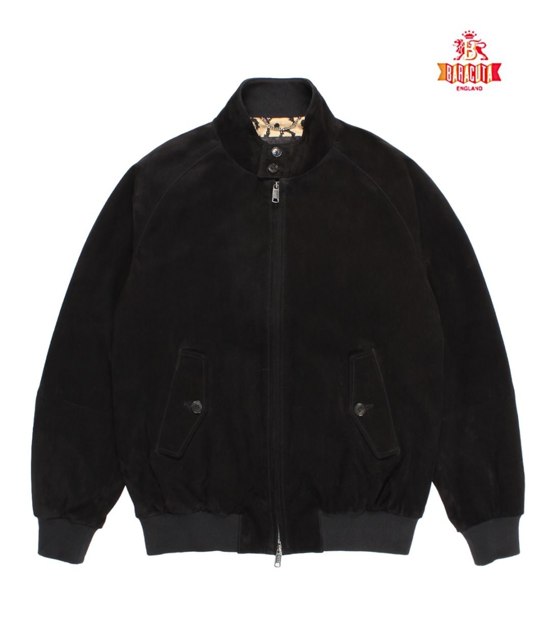BARACUTA / SUEDE G9 HARRINGTON JACKET【BLACK】