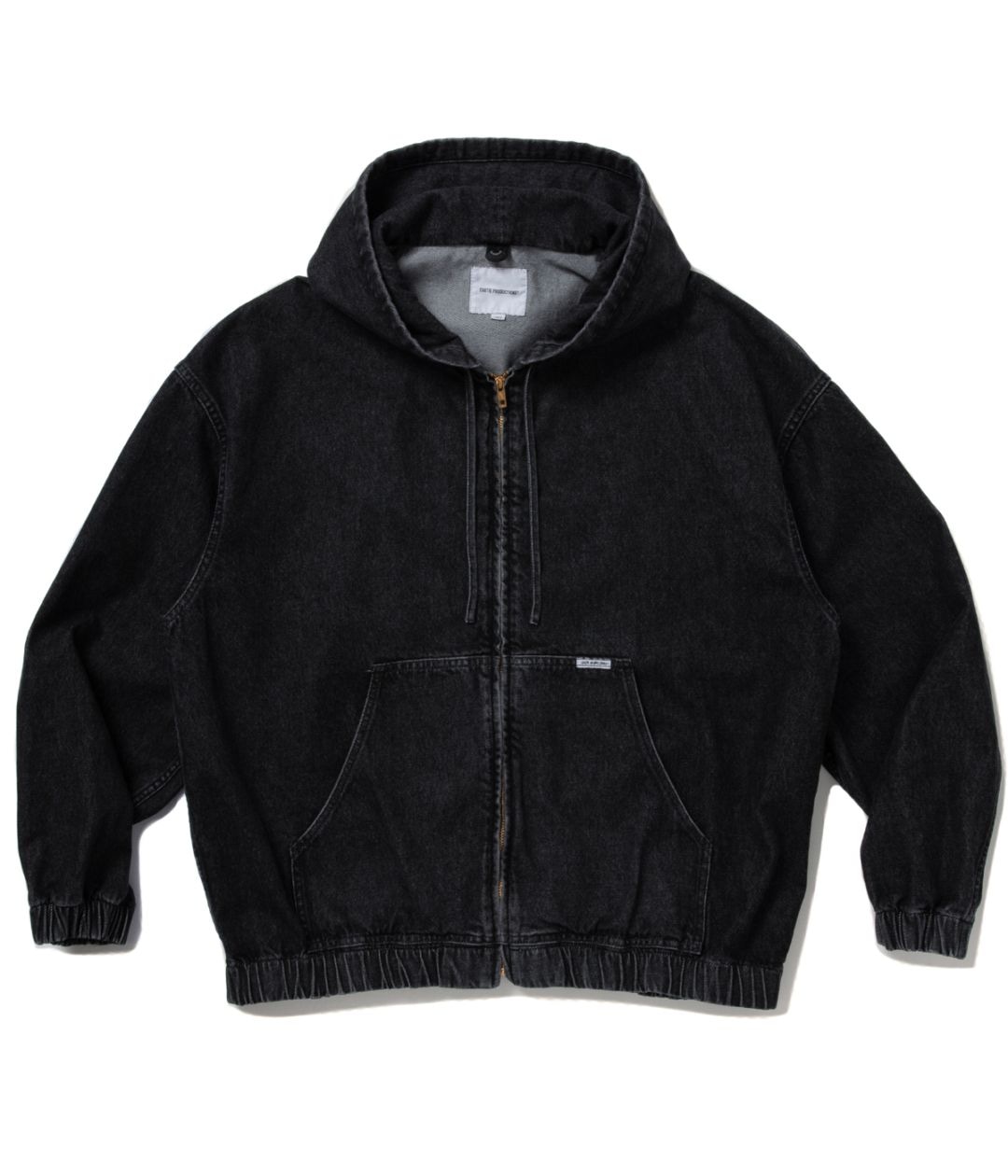 12.5oz Denim Zip Up Hooded Jacket【BLACK FADE】｜COOTIE