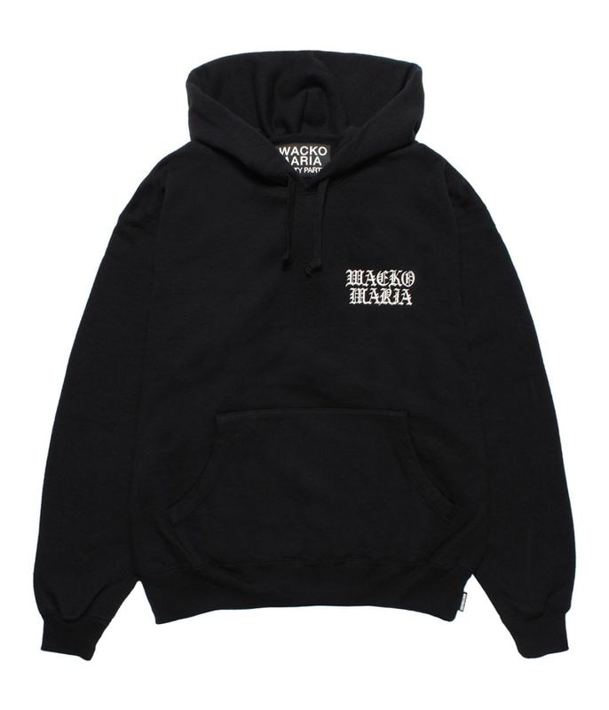 HEAVY WEIGHT HOODED SWEAT SHIRT (TYPE-2)【BLACK】