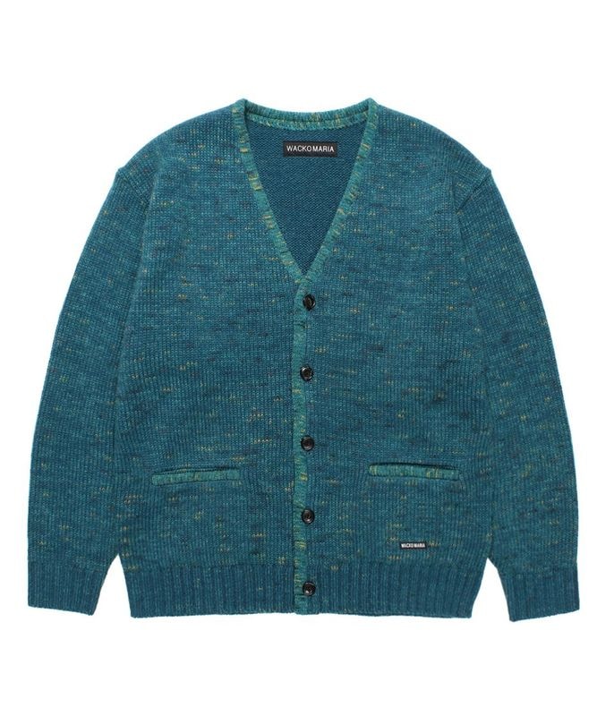 MIX MOHAIR KNIT CARDIGAN【GREEN】