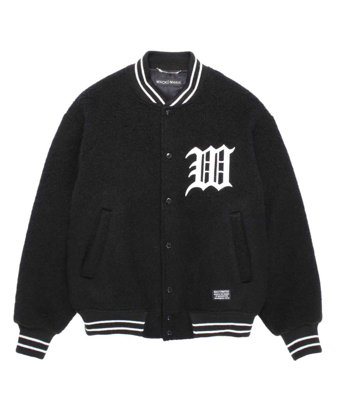 WOOL MOHAIR VARSITY JACKET (TYPE-2)【BLACK】