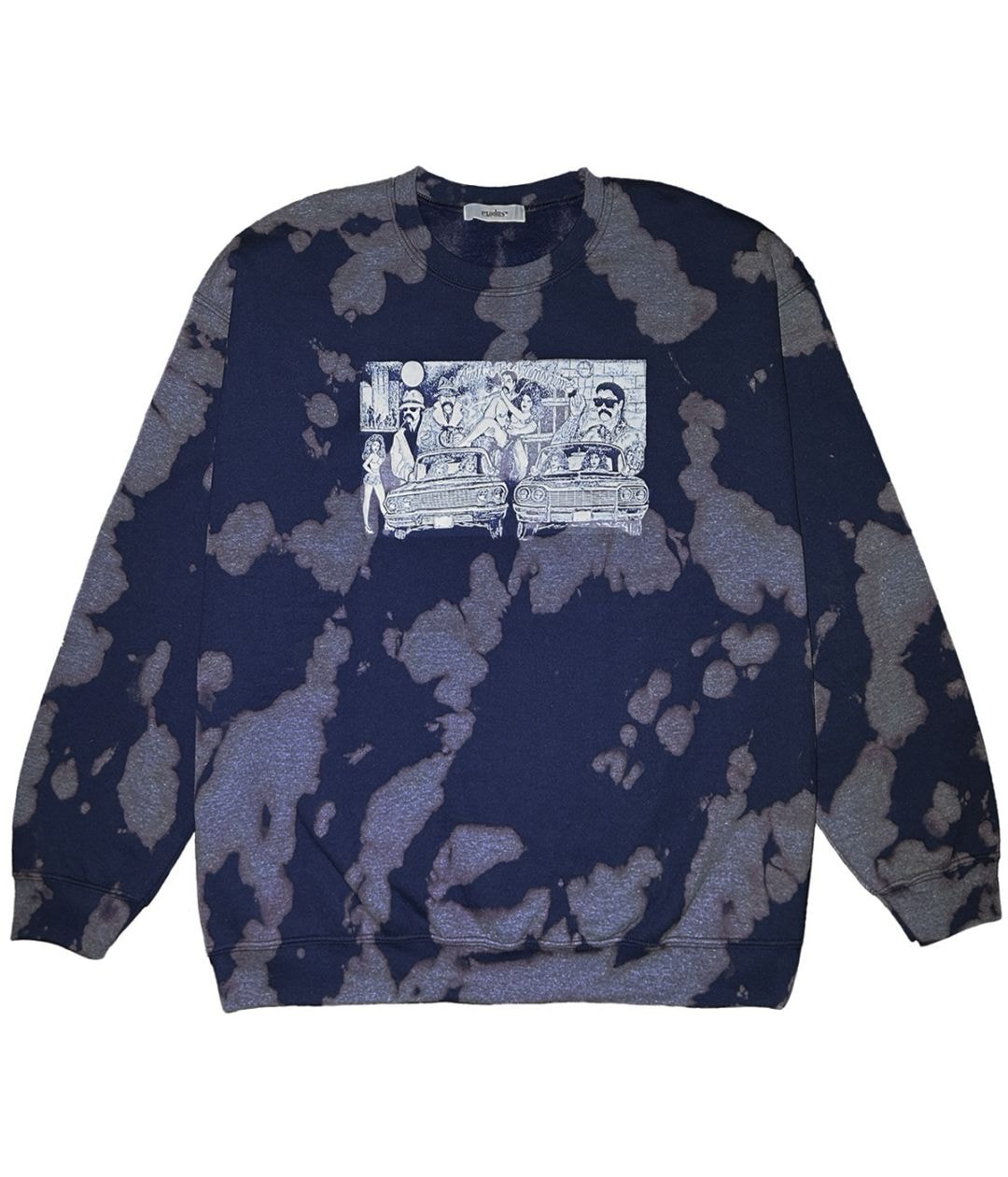 Ain't No Sunshine TIE DYE SWEAT【NAVY】