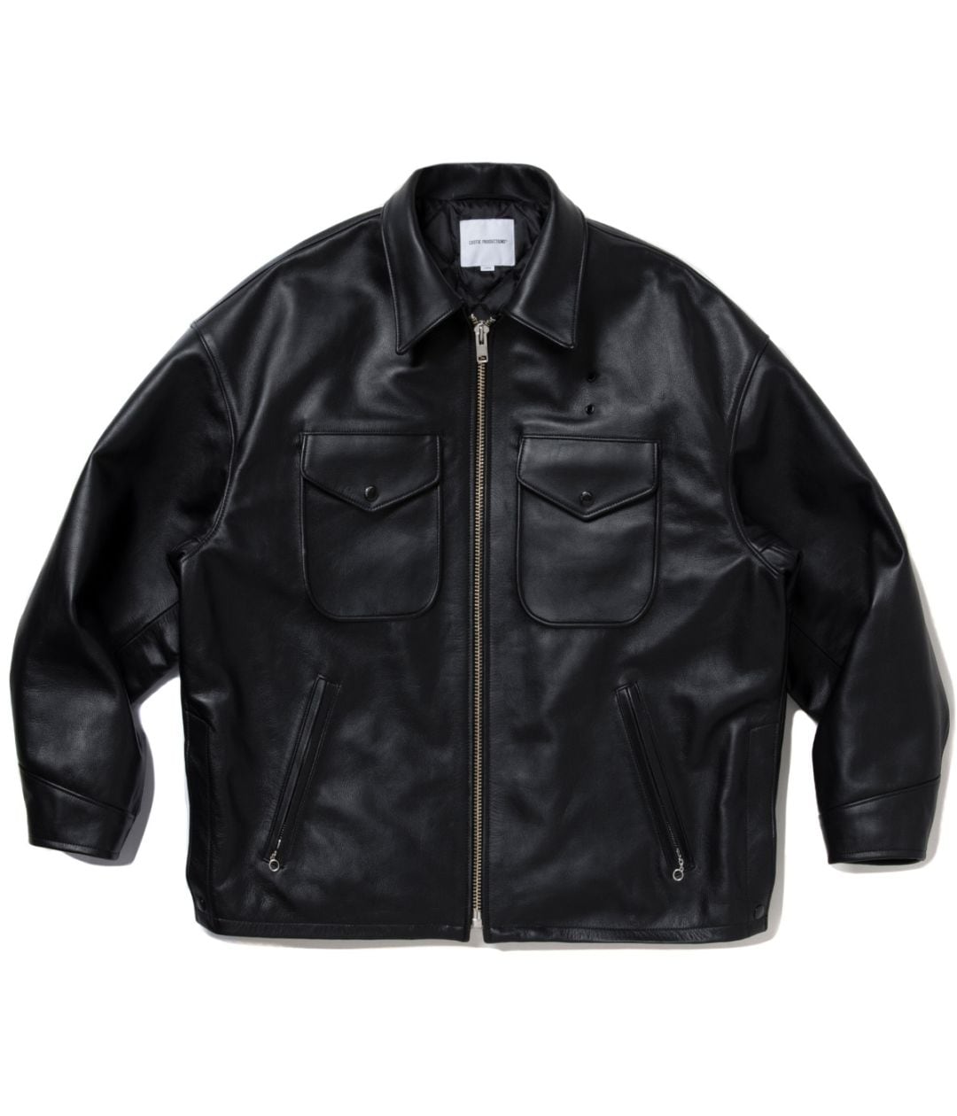 Leather Policeman Jacket【BLACK】