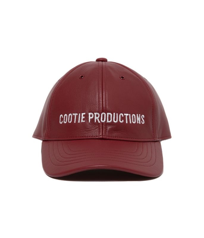 Leather 6 Panel Cap【CHERRY】