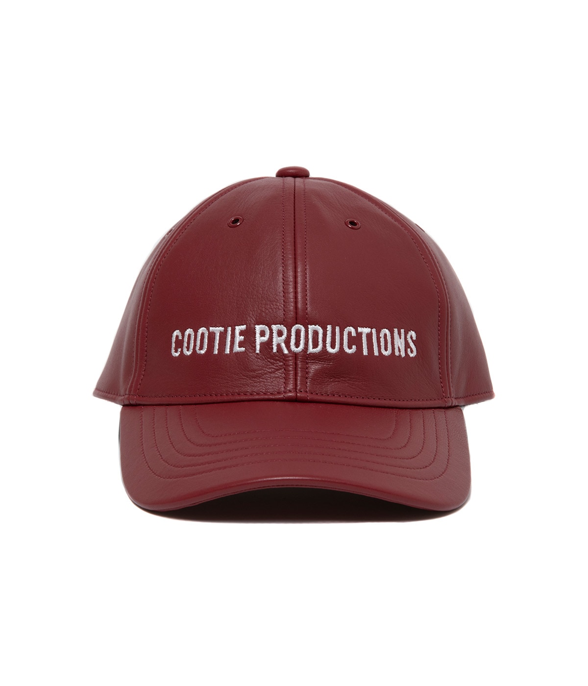 Leather 6 Panel Cap【CHERRY】｜COOTIE PRODUCTIONS®︎｜MELTING POT