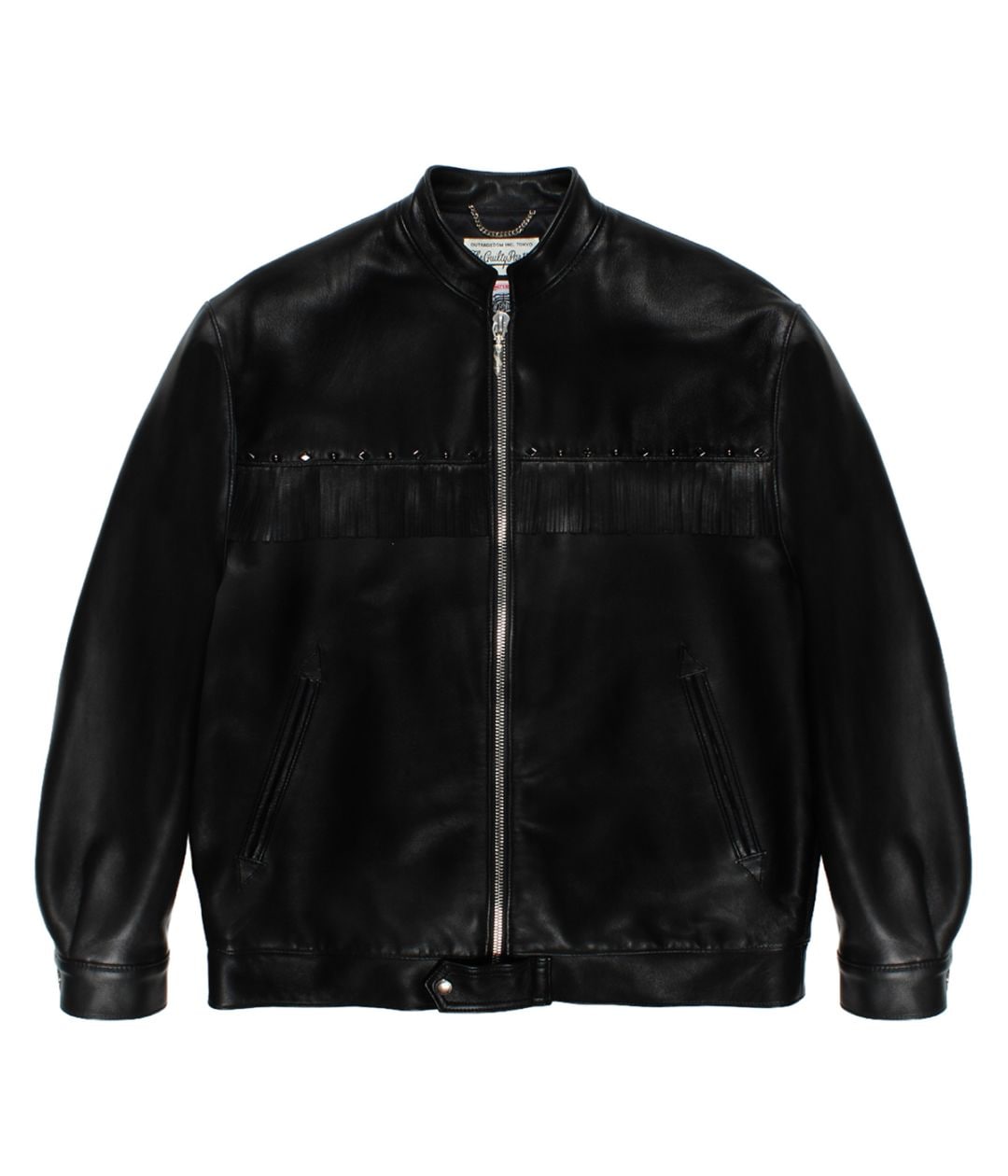 WOLF'S HEAD / LETAHER SINGLE COWBOY RAIDERS JACKET【BLACK】｜WACKO