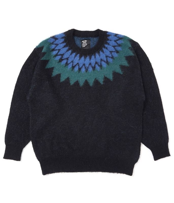 NATIVE ARROW C/N SWEATER【BLACK】