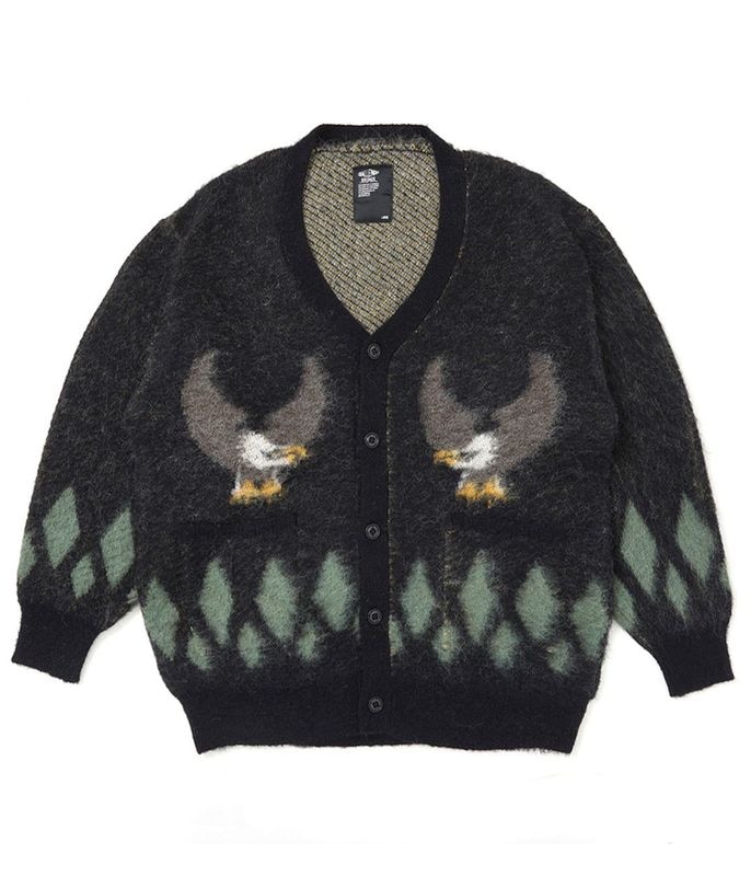 NATIVE EAGLE CARDIGAN【BLACK】