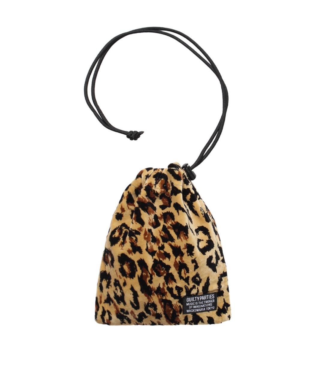 ＜ワコマリア/WACKO MARIA＞VELOUR DRAWSTRING BAG VELVET DRAWSTRING BAG【BLACK】｜WACKO MARIA｜MELTING POT（正規取扱