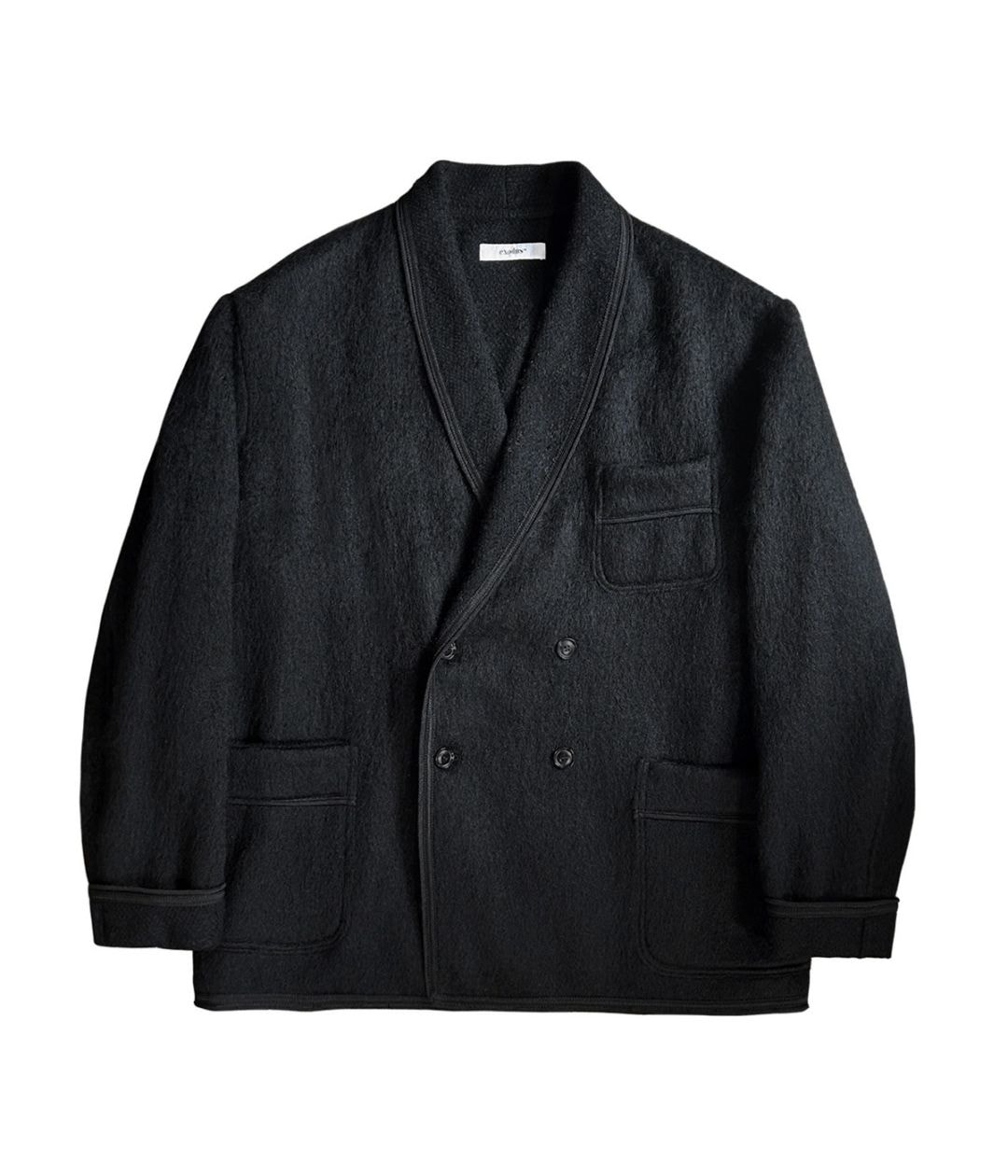 ［ー］Minus SMOKING JACKET SHAGGY DOUBLE SMOKING JACKET【BLACK】｜EXODUS｜MELTING POT（正規