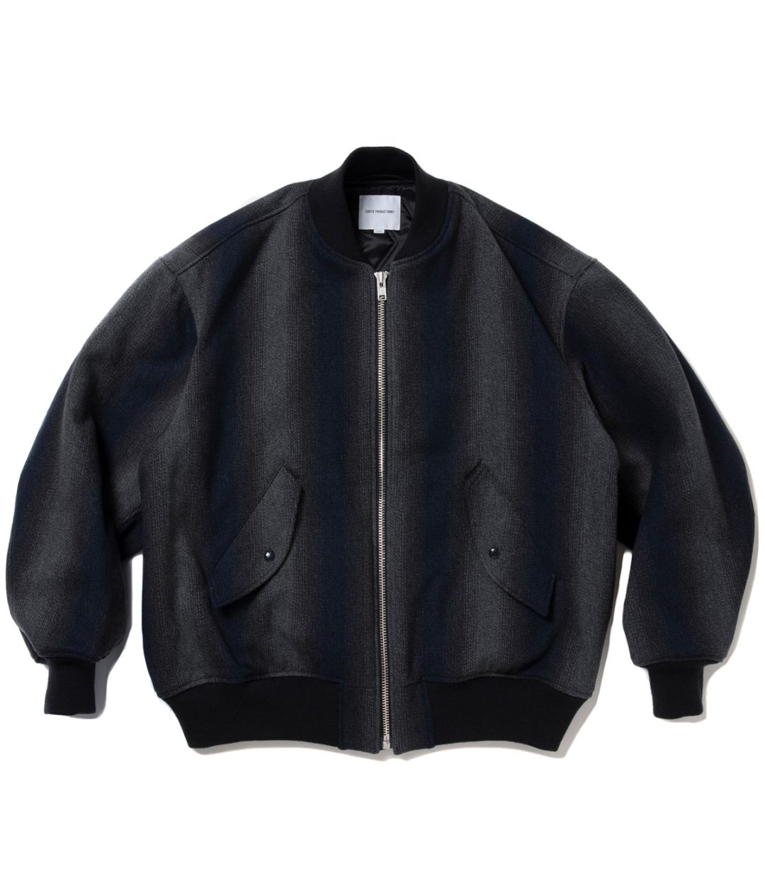 Ombre Stripe Wool Bomber Jacket【OMBRE STRIPE】