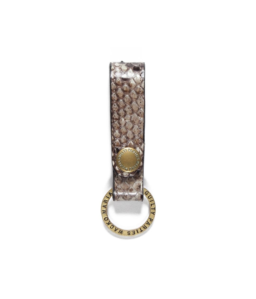 小物 WACKO MARIA PYTHON LEATHER KEY HOLDER PYTHON LEATHER KEY HOLDER【WHITE】｜WACKO MARIA｜MELTING POT（正規