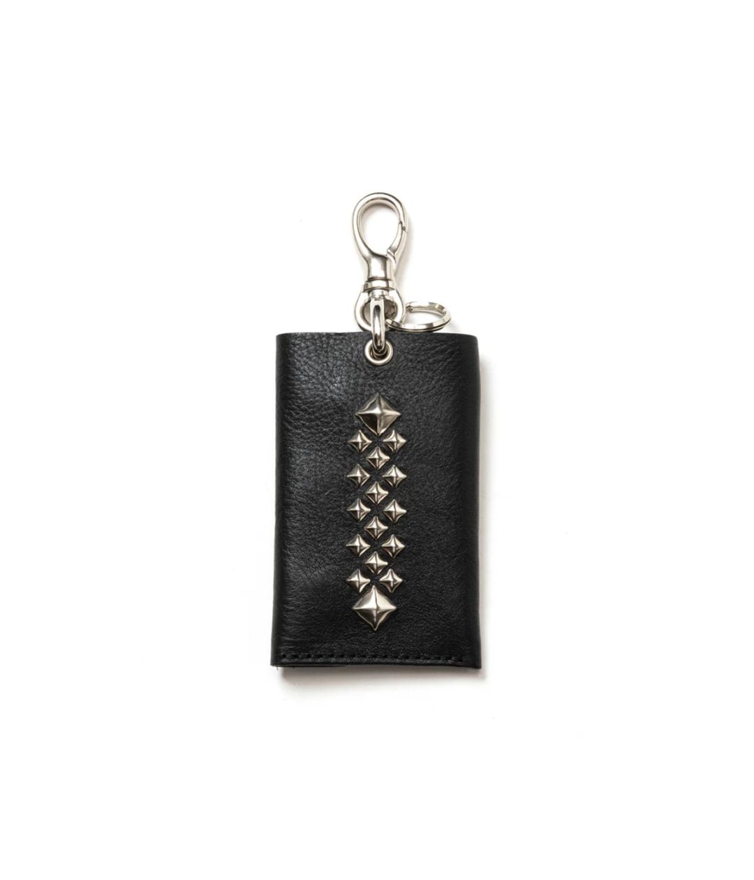 STUDS LEATHER KEY CASE【BLACK】｜CALEE｜MELTING POT（正規取扱店