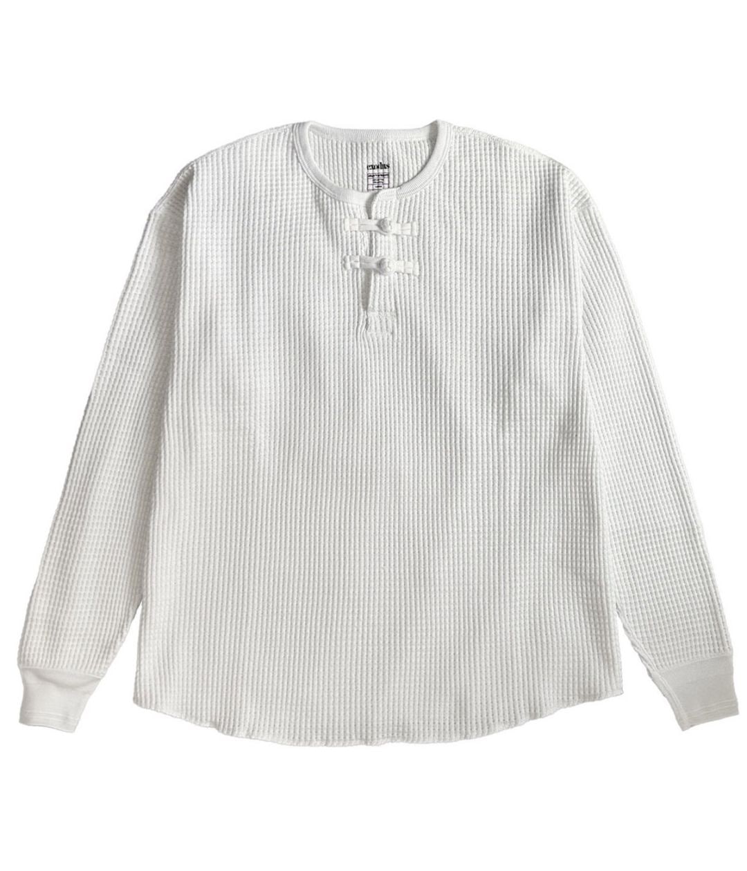 ORIENTAL HENRY NECK SHIRT【WHITE】｜EXODUS｜MELTING POT（正規取扱