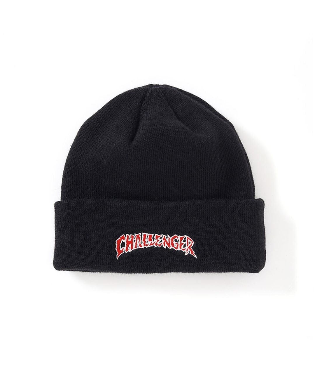 CRUSH LOGO KNIT CAP【BLACK】｜CHALLENGER｜MELTING POT（正規取扱店