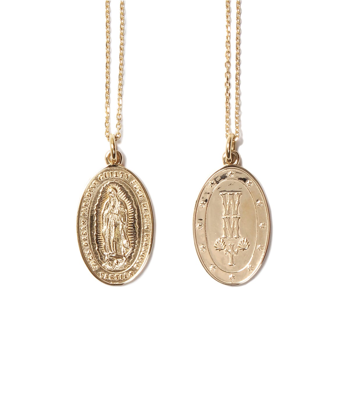 MEDAI NECKLACE (TYPE-2) - SILVER 925 / K18GP-【GOLD】