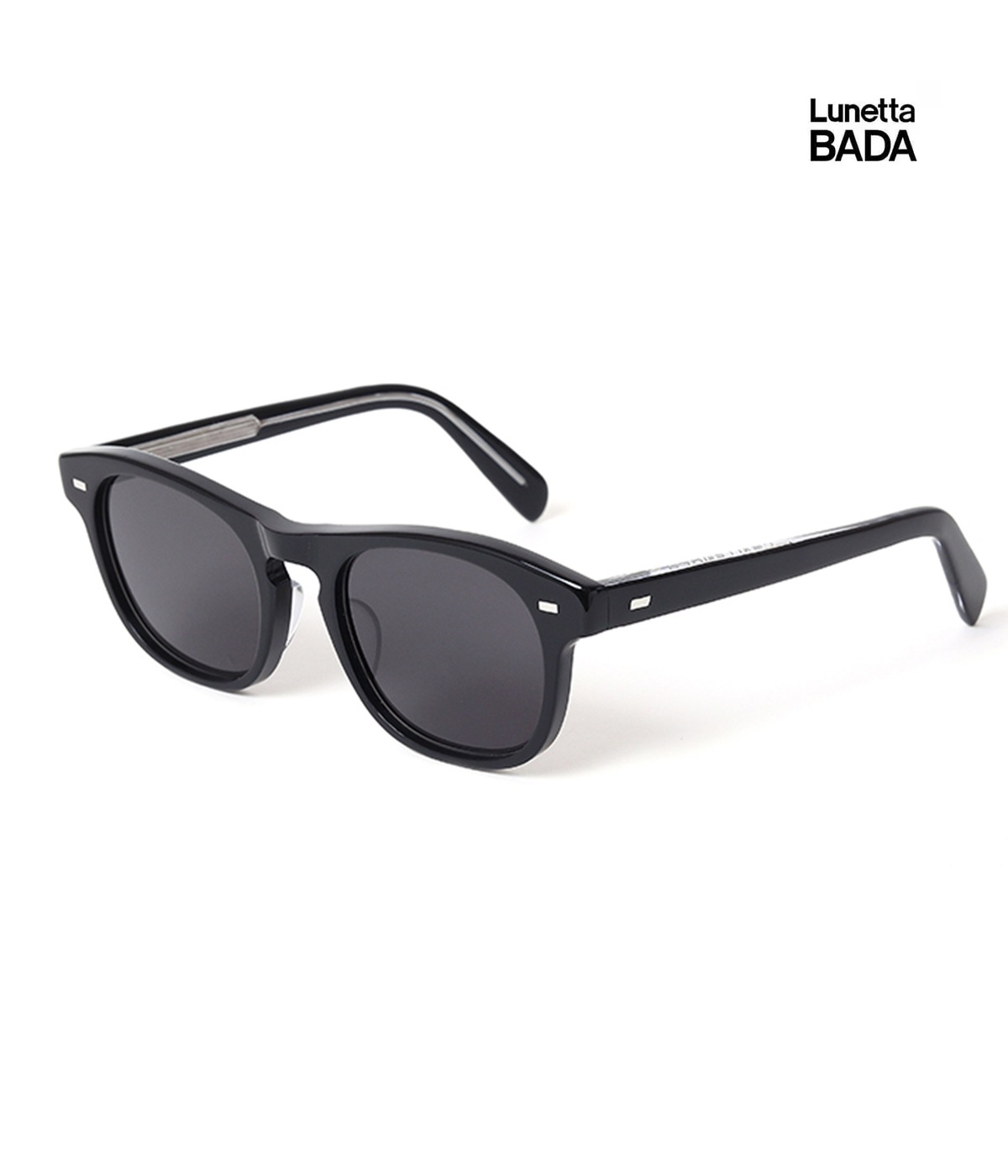 【美品・レンズ新品】Lunetta BADAサングラス貴重な創業初期ヴィンテージ Lunetta BADA / SUNGLASSES MODIFIED NO.7【BLACK-CHARCOAL LENS