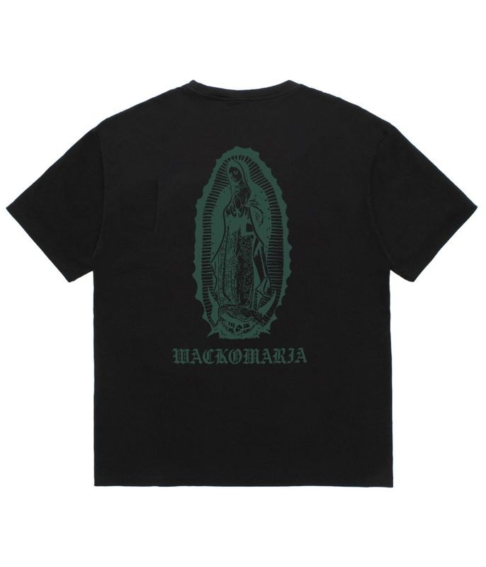 WASHED HEAVY WEIGHT T-SHIRT (TYPE-2)【BLACK-GREEN】