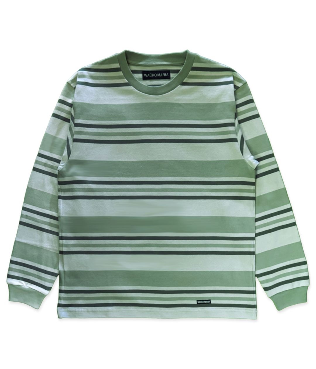 STRIPED LONG SLEEVE T-SHIRT (TYPE-1)【MINT】