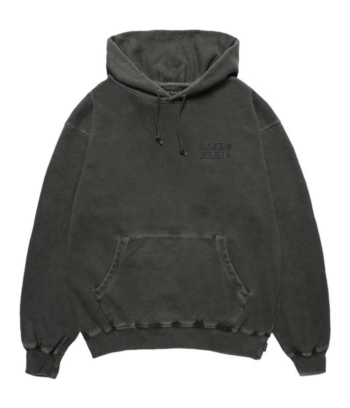 WASHED HEAVY WEIGHT HOODED SWEAT SHIRT【GRAY】