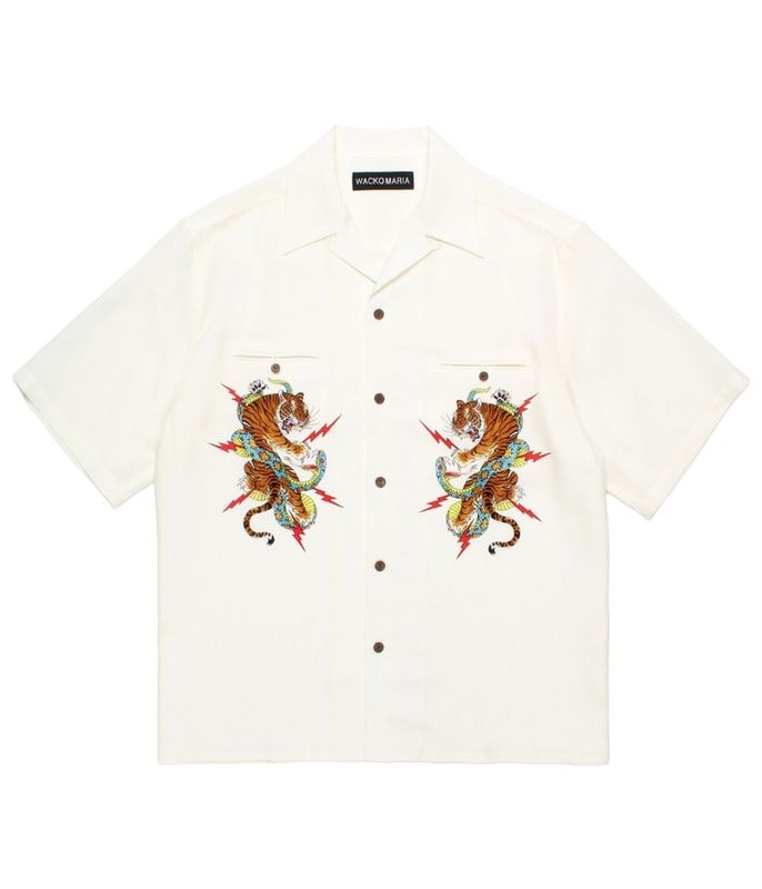 TIM LEHI / 50'S OPEN COLLAR SHIRT【IVORY】