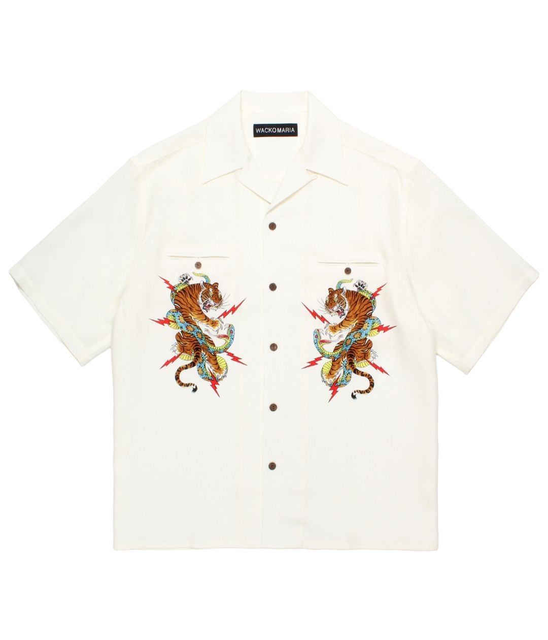 TIM LEHI / 50'S OPEN COLLAR SHIRT【IVORY】｜WACKO MARIA｜MELTING