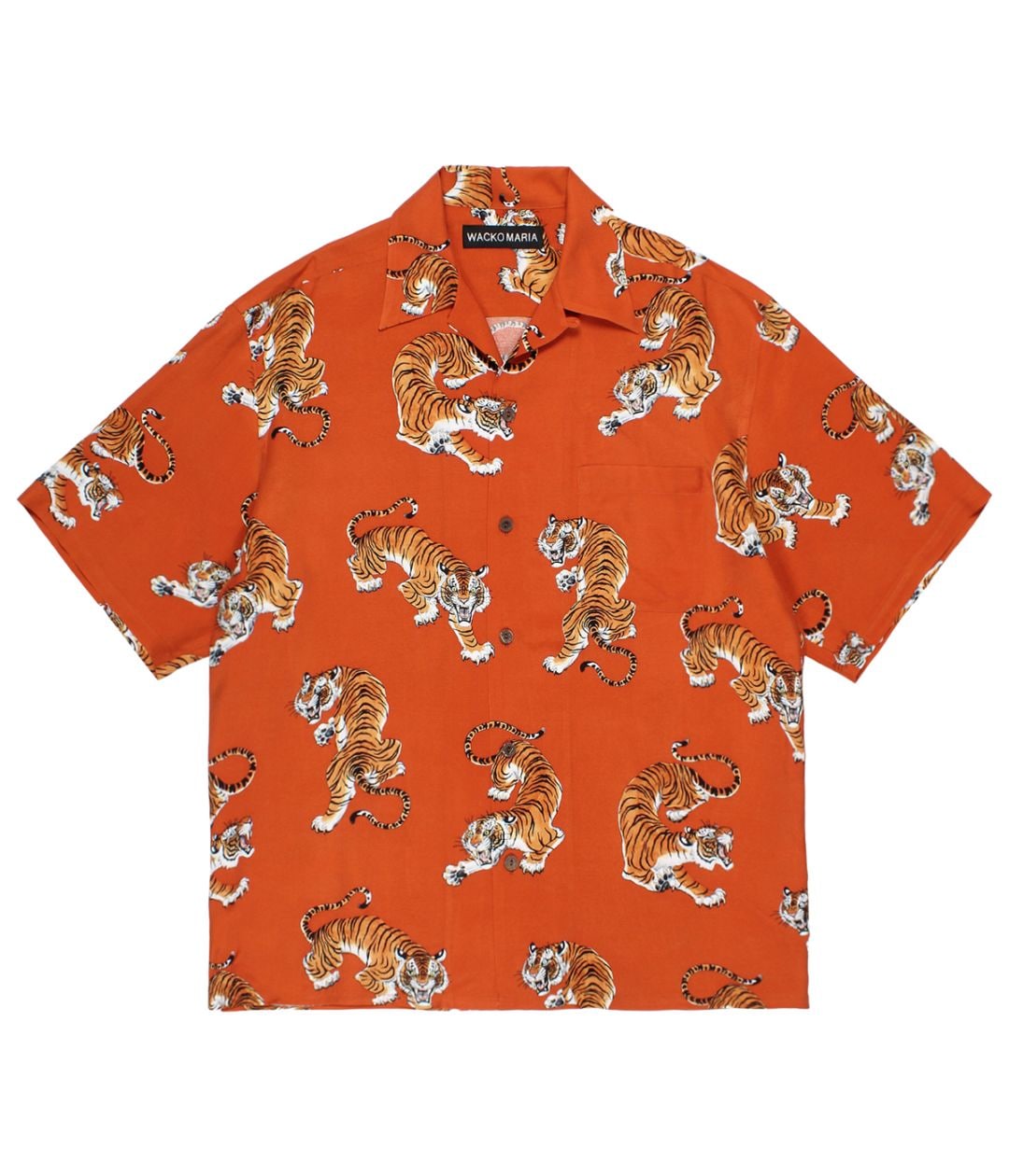 TIM LEHI / HAWAIIAN SHIRT (TYPE-3)【ORANGE】｜WACKO MARIA｜MELTING