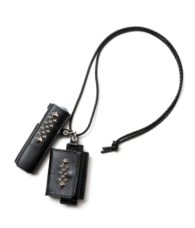 STUDS LEATHER IQOS & HEAT STICK CASE【BLACK】