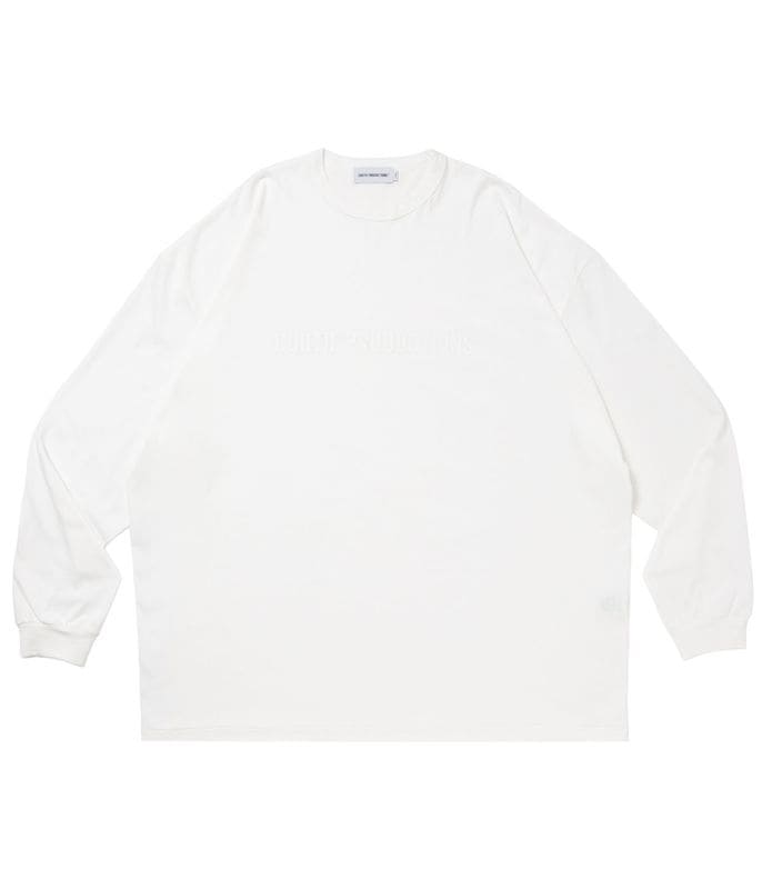 Oversized Print L/S Tee【WHITE】