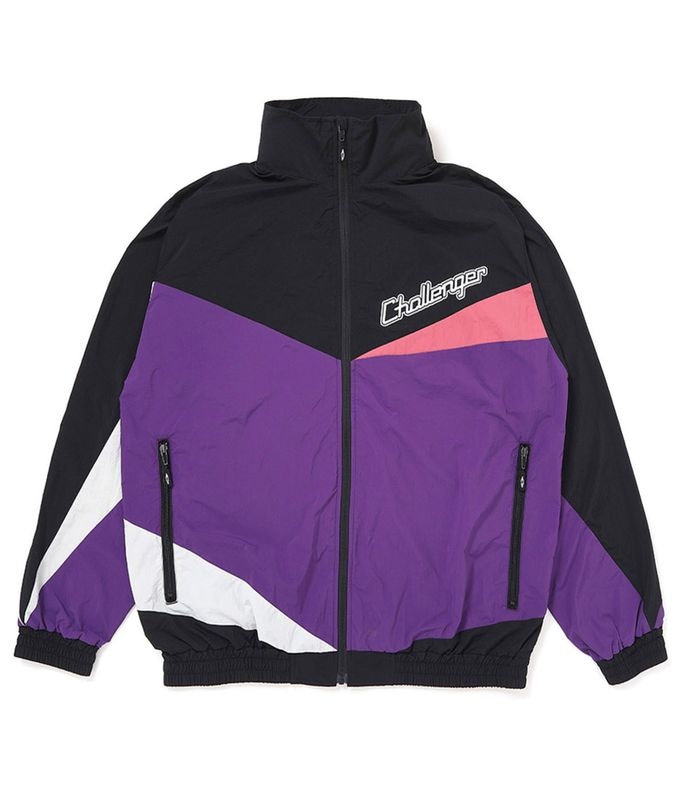NYLON WARM JACKET【PURPLE-BLACK】