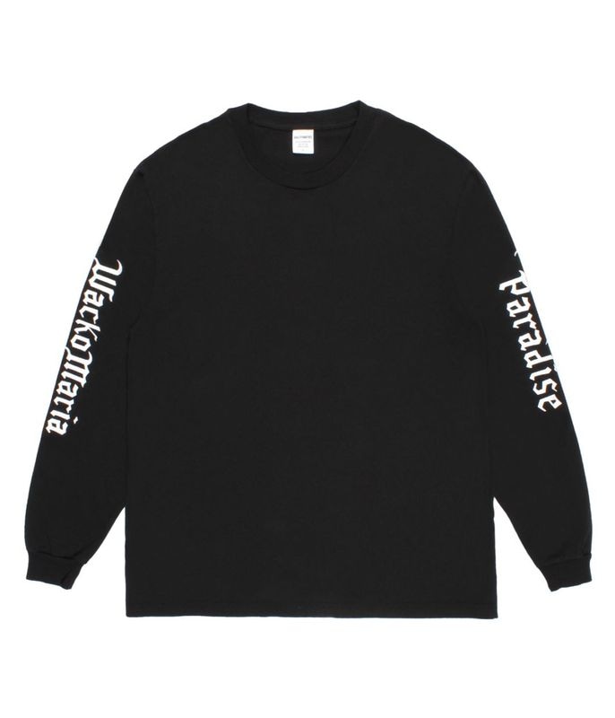 WASHED HEAVY WEIGHT LONG SLEEVE T-SHIRT (TYPE-1)【BLACK】