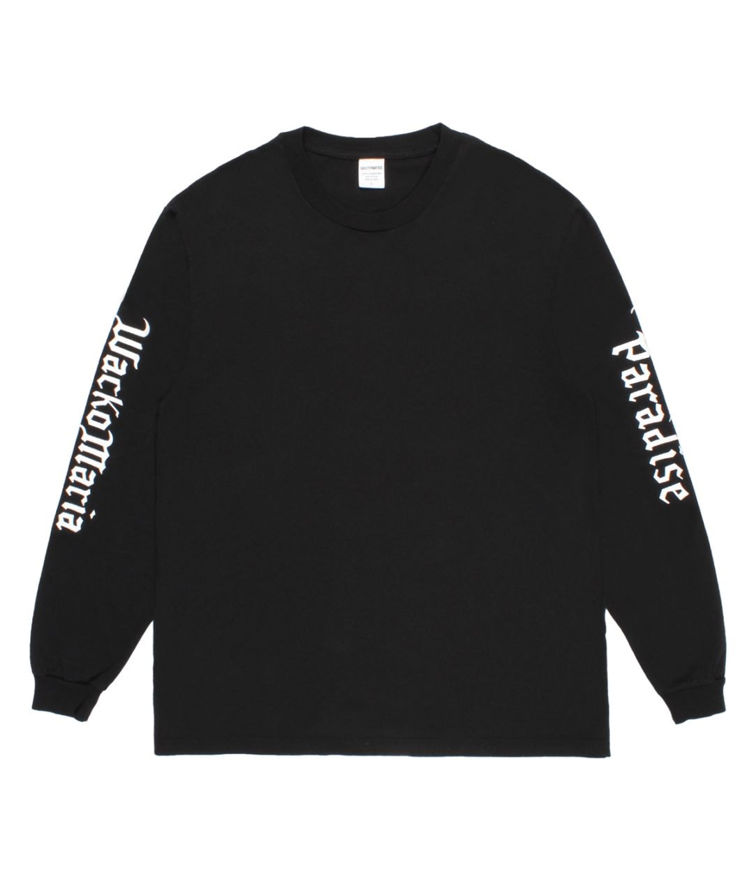 WASHED HEAVY WEIGHT LONG SLEEVE T-SHIRT (TYPE-1)【BLACK】｜WACKO